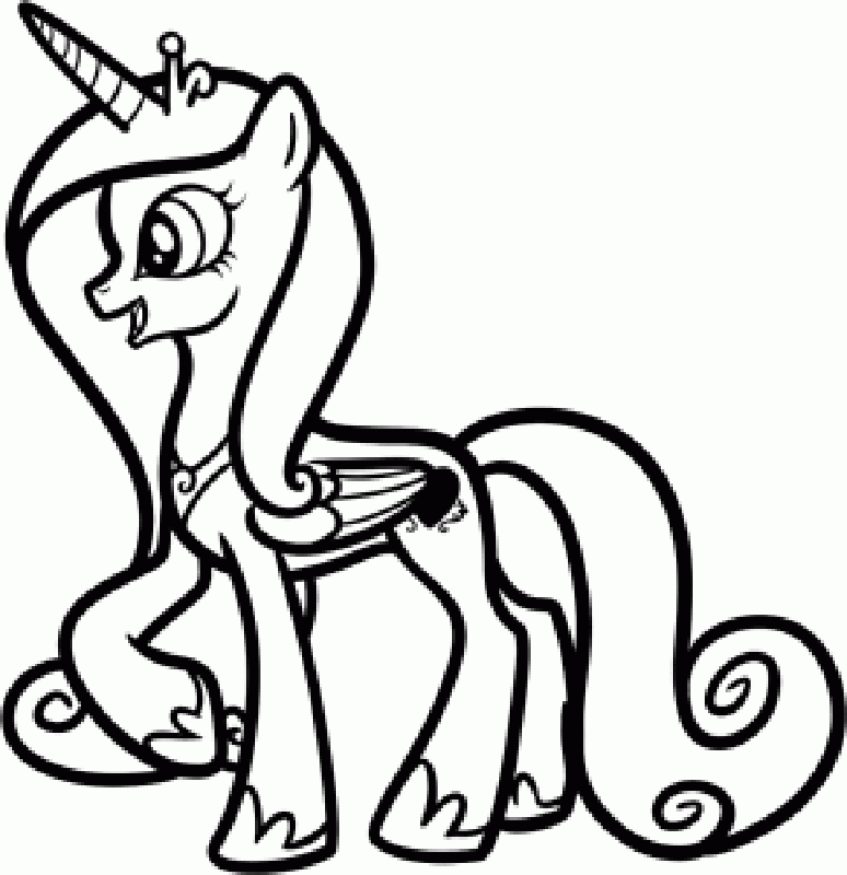 Plansa de colorat cu My Little Pony 114 18